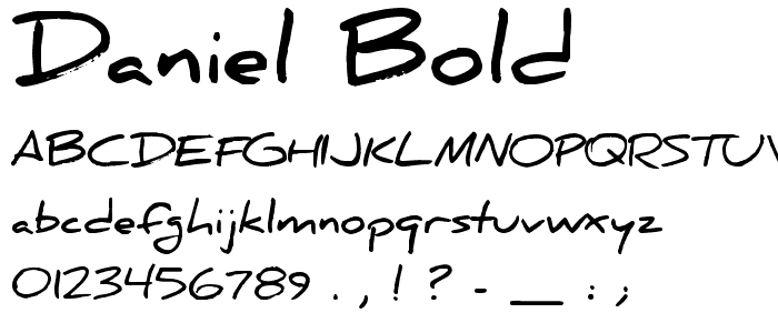 Daniel Bold font
